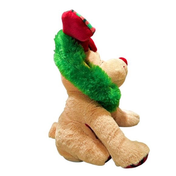 Goffa Animated Plush Dog Dances Lights Sings Rockin' Around the Christmas Tree - Picture 4 of 9